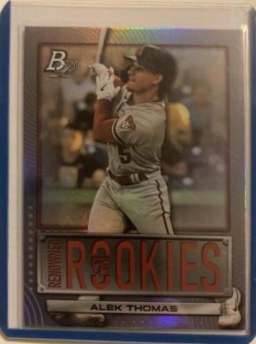 Alek Thomas #RR-11 Baseball Cards 2022 Bowman Platinum Renowned Rookies