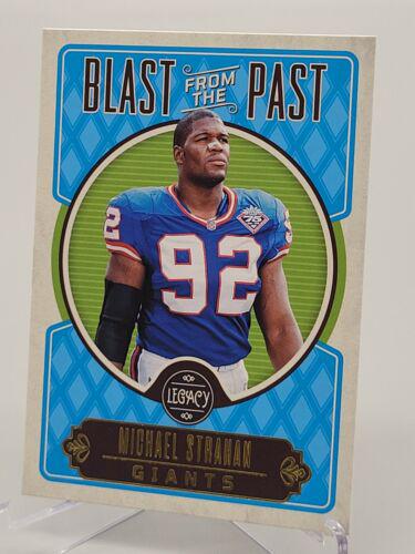 Michael Strahan #BP-12 Football Cards 2023 Panini Legacy Blast from the Past