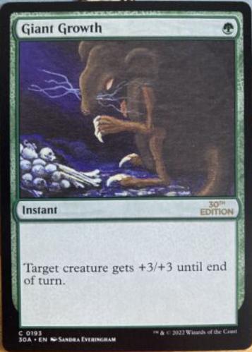 Giant Growth #193 Magic 30th Anniversary