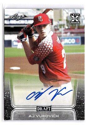 AJ Vukovich #BA-AJV Baseball Cards 2020 Leaf Ultimate Autographs