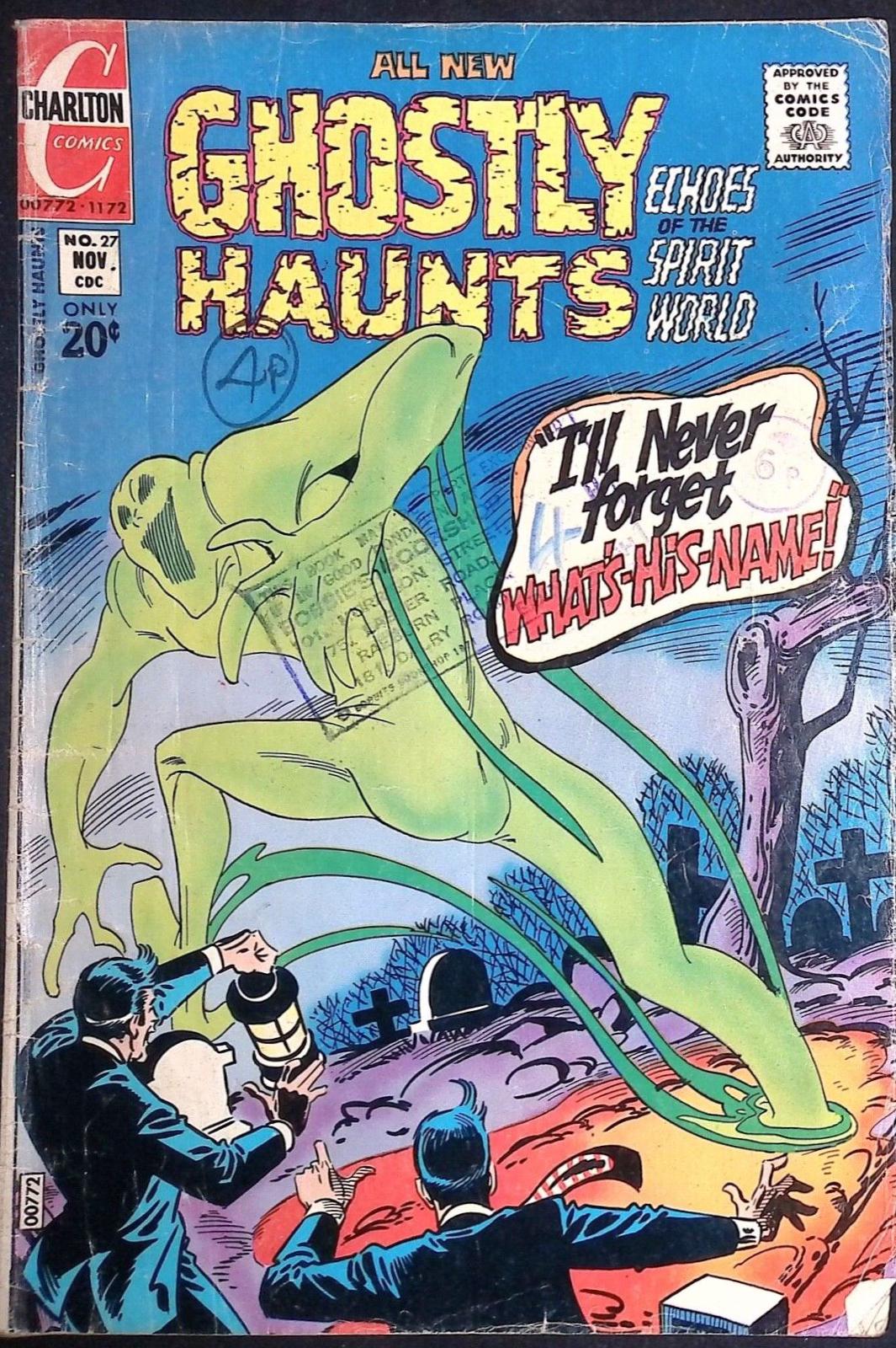 Ghostly Haunts #27 (1972) Comic Books Ghostly Haunts