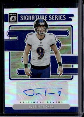 Justin Tucker #SS-JT Football Cards 2021 Panini Donruss Optic Signature Series