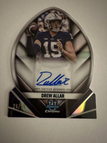 Drew Allar #FOFA-DA Football Cards 2023 Bowman Chrome University Future of Autographs