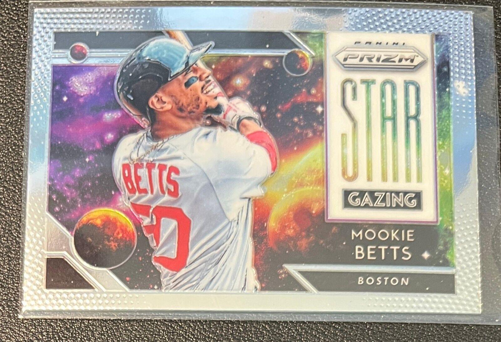 Mookie Betts #SG2 Baseball Cards 2019 Panini Prizm Star Gazing