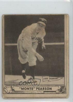 Monte Pearson #5 Baseball Cards 1940 Play Ball