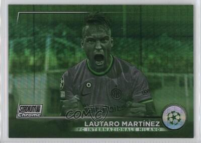 Lautaro Martinez #100 Soccer Cards 2022 Stadium Club Chrome UEFA Competitions