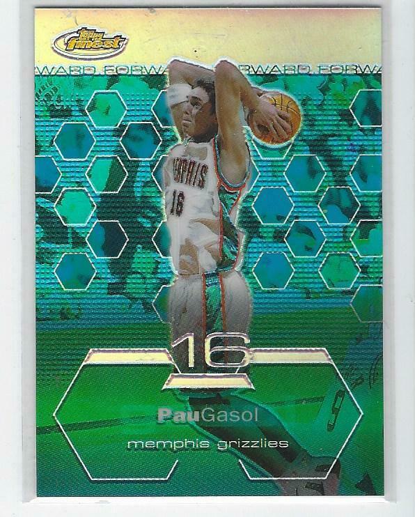 Pau Gasol #29 Basketball Cards 2002 Finest