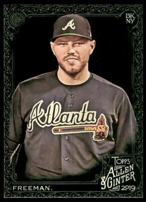Freddie Freeman #15 Baseball Cards 2019 Topps Allen & Ginter X