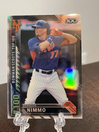 Brandon Nimmo #BTP-100 Baseball Cards 2016 Bowman Scouts' Top 100