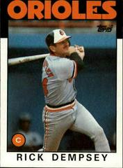 Rick Dempsey #358 Baseball Cards 1986 Topps Prices