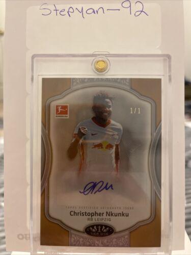 Christopher Nkunku #TO-CN Soccer Cards 2021 Topps Tier One Bundesliga Autographs