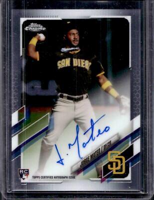 Jorge Mateo #RA-JMA Baseball Cards 2021 Topps Chrome Rookie Autographs