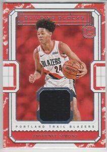 Anfernee Simons #BB-AS Basketball Cards 2018 Panini Cornerstones Building Blocks Memorabilia