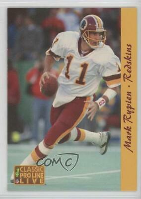 Mark Rypien #282 Football Cards 1993 Pro Line Live