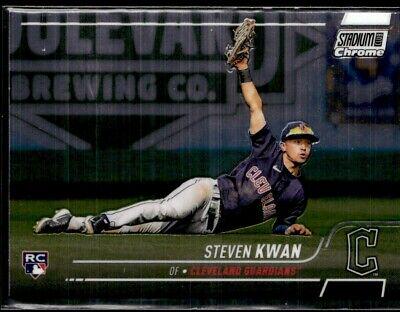 Steven Kwan #327 Baseball Cards 2022 Stadium Club Chrome
