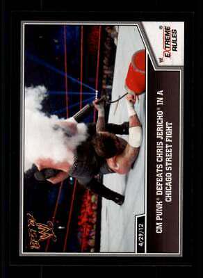 CM Punk Defeats Chris Jericho in a Chicago Street Fight #8 Wrestling Cards 2013 Topps Best of WWE