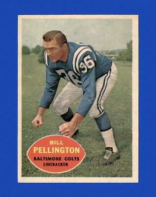 Bill Pellington #8 Football Cards 1960 Topps