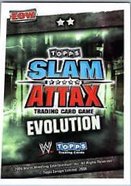 Tiffany Wrestling Cards 2009 Topps WWE Slam Attax