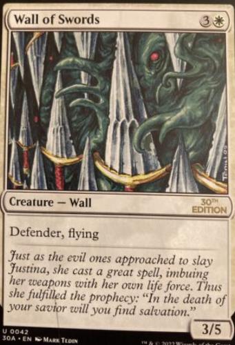 Wall of Swords #42 Magic 30th Anniversary