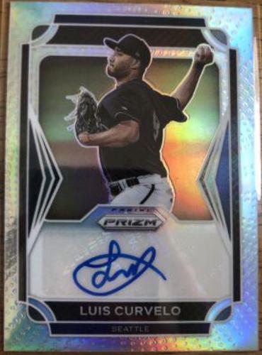 Luis Curvelo #9 Baseball Cards 2021 Panini Prizm Draft Picks Autographs