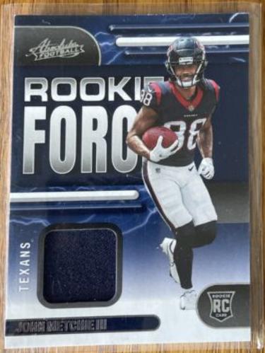 John Metchie III #RF-16 Football Cards 2022 Panini Absolute Rookie Force