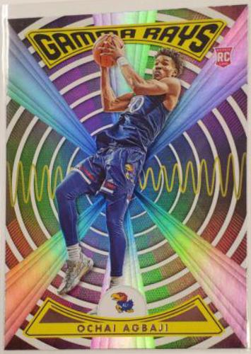 Ochai Agbaji #ZG-OCH Basketball Cards 2022 Panini Chronicles Draft Picks Gamma Rays