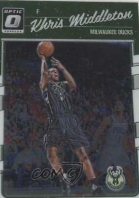 Khris Middleton #7 Basketball Cards 2016 Panini Donruss Optic