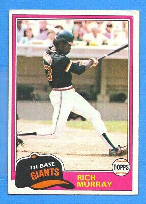 Rich Murray #195 Baseball Cards 1981 Topps