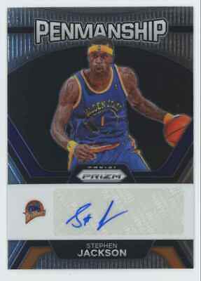 Stephen Jackson #PNM-JAC Basketball Cards 2023 Panini Prizm Penmanship