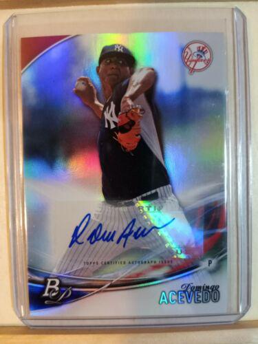 Domingo Acevedo #TPA-DA Baseball Cards 2016 Bowman Platinum Top Prospects Autograph
