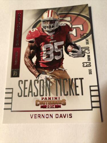 Vernon Davis #1 Football Cards 2014 Panini Contenders