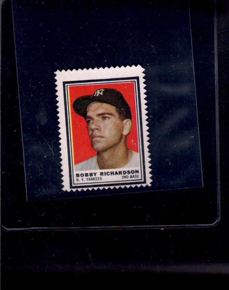 Bobby Richardson Baseball Cards 1962 Topps Stamps