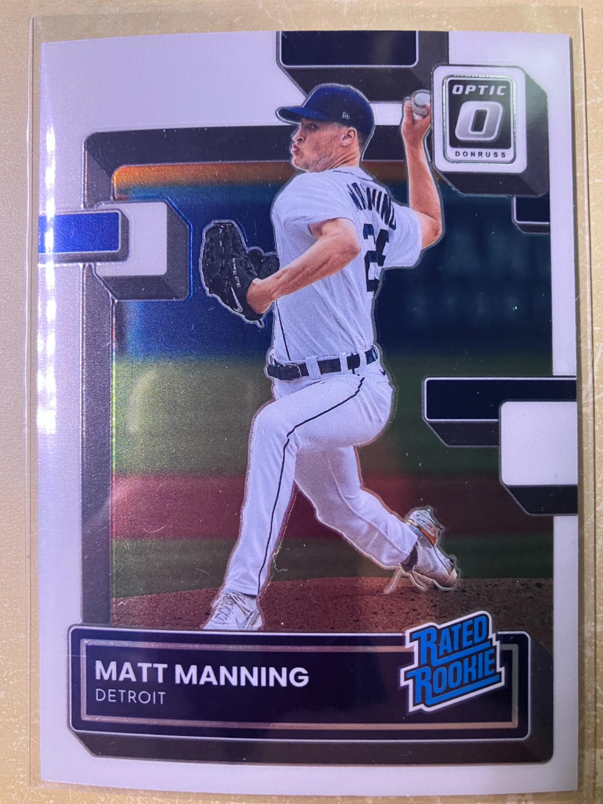 Matt Manning #33 Baseball Cards 2022 Panini Donruss Optic