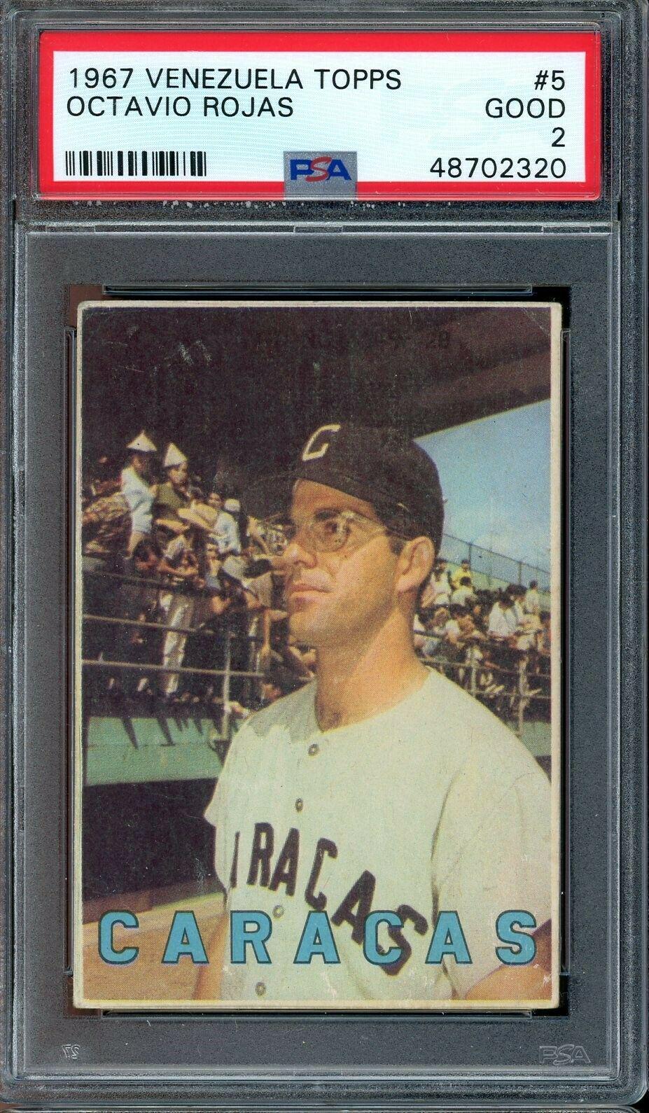 Octavio Rojas #5 Baseball Cards 1967 Venezuela Topps