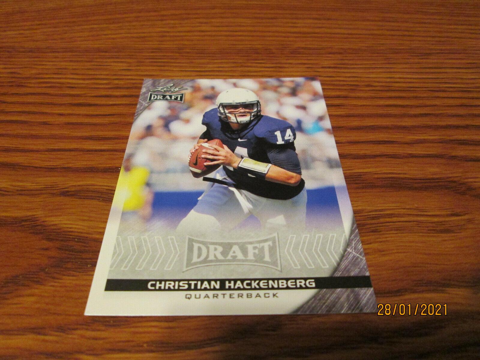 Christian Hackenberg #15 Football Cards 2016 Leaf Draft