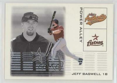 Jeff Bagwell #11PA Baseball Cards 2002 Fleer Authentix Power Alley