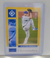Clayton Kershaw [Gold] #8 Baseball Cards 2021 Panini Chronicles Prices