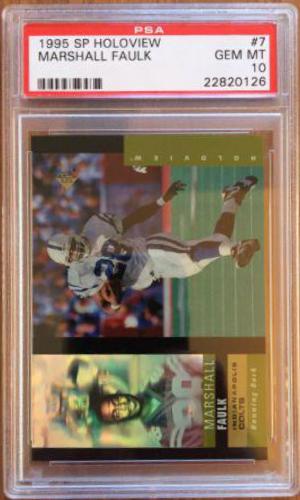 Marshall Faulk #7 Football Cards 1995 SP Holoview