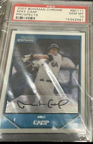 Mike Carp #BC111 Baseball Cards 2007 Bowman Chrome Prospects