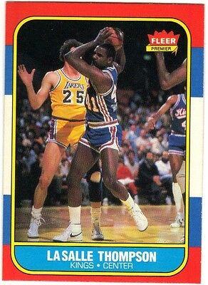 LaSalle Thompson #110 Basketball Cards 1986 Fleer