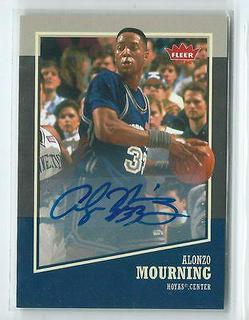 Alonzo Mourning Autograph