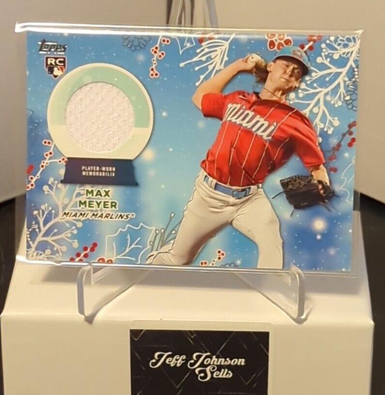 Max Meyer #RC-MME Baseball Cards 2023 Topps Holiday Relics