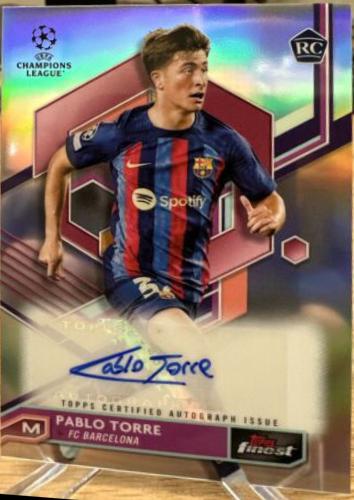 Pablo Torre #A-PT Soccer Cards 2022 Topps UEFA Club Competitions Autographs