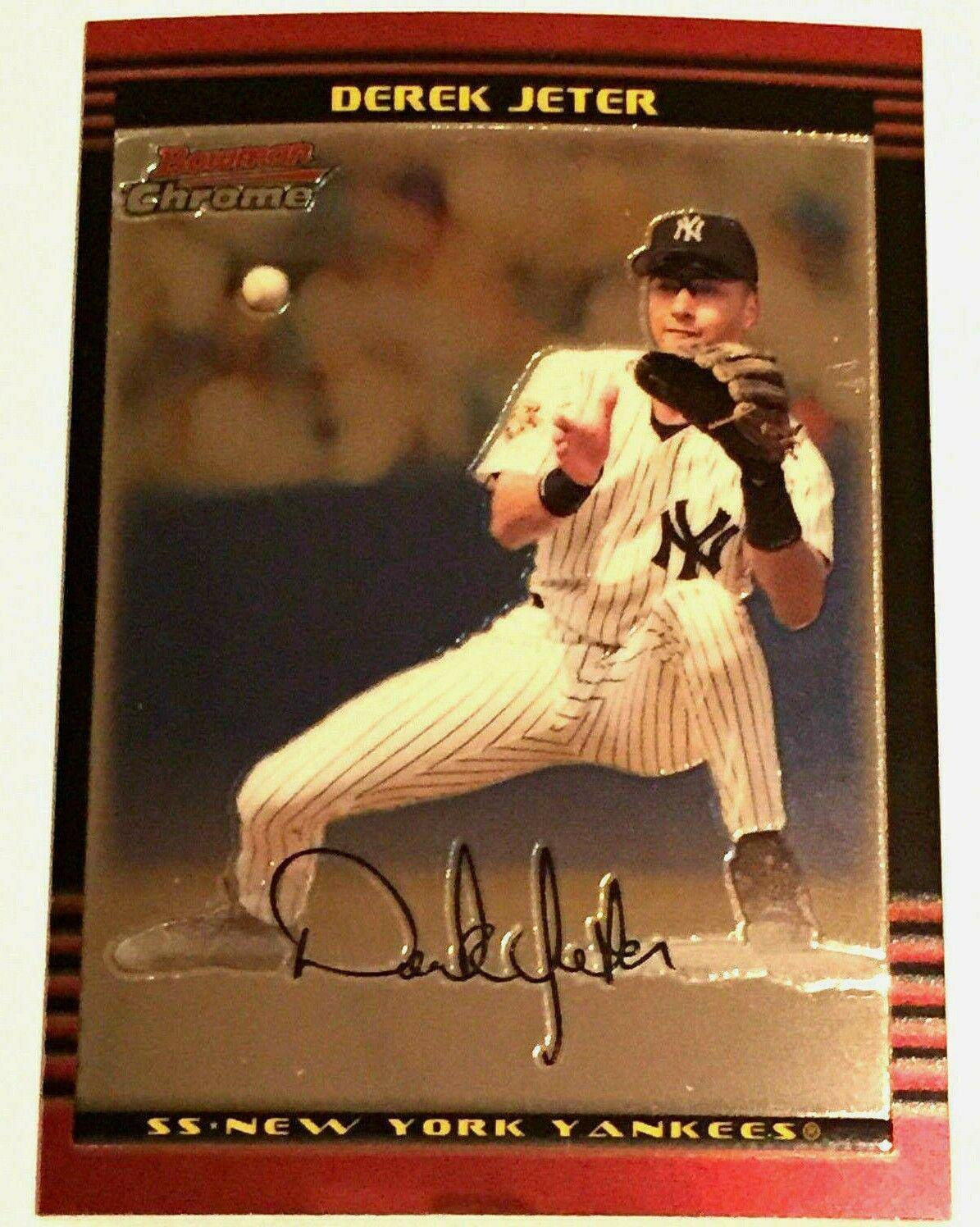 Derek Jeter #2 Baseball Cards 2002 Bowman Chrome