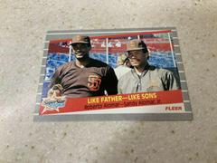 Like Father Like Sons: Roberto Alomar / Sandy Alomar Jr. #630 Baseball Cards 1989 Fleer Prices