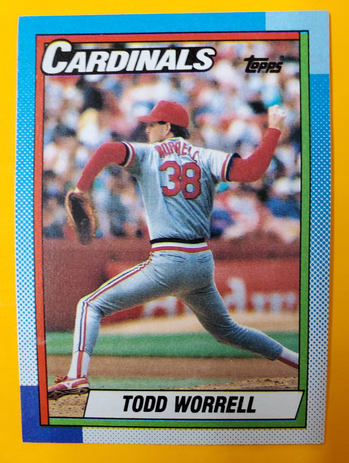 Todd Worrell #95 Baseball Cards 1990 Topps Tiffany