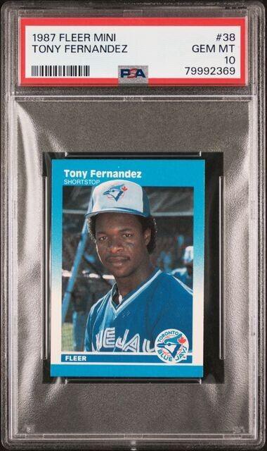 Tony Fernandez #38 Baseball Cards 1987 Fleer Mini