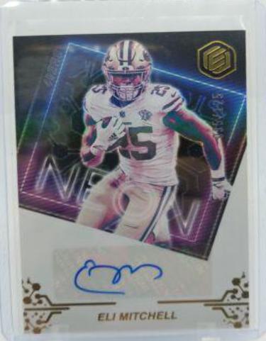 Eli Mitchell #NS-EM Football Cards 2022 Panini Elements Neon Signs Autographs