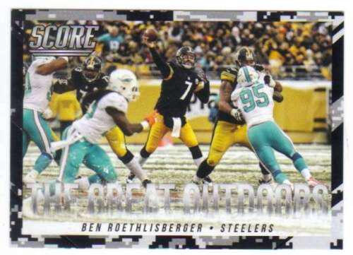 Ben Roethlisberger #6 Football Cards 2015 Panini Score the Great Outdoors