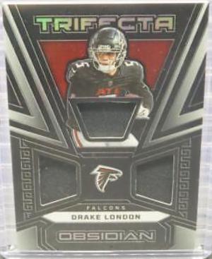 Drake London #4 Football Cards 2023 Panini Obsidian